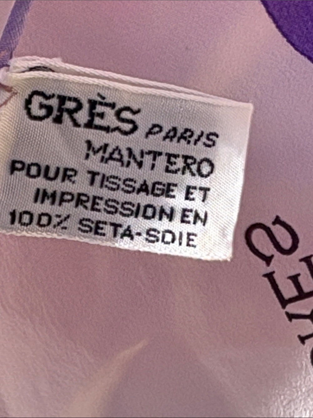 Madame Gres Paris vintage 70s silk scarf square!! - Picture 5 of 5